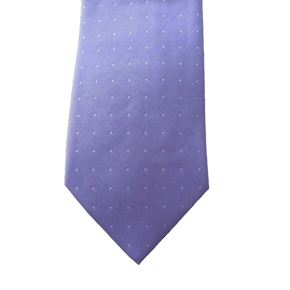 Calvin Klein CK Dot Print Tie Lavender - Picture 2 of 3
